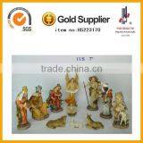Wholesale Polyresin 11pieces Wooden Christmas Nativity Set thumbnail-1