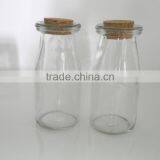 Leak-proof Upmarket Clear Glass Canister With Wooden Lid