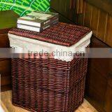 new design willow material hand woven shopping basket