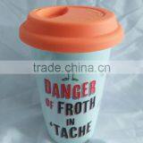 Ceramic Material Heat Resistant Double Wall Drinking Mug for Travel thumbnail-4