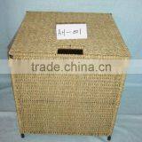 Rectangular Wicker Storage Basket for Garden thumbnail-1