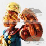 Customed Modern Garden Sculpture Bronze Alligator Art thumbnail-4