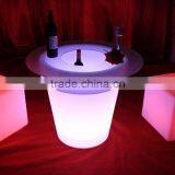 PE Colorful Multiple Shapes Plastic Led Beer Pot, Rechargeable Led Ice Bucket thumbnail-5