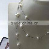 Wholesale Loose 8-9mm White Freshwater Pearls Necklace thumbnail-3