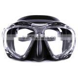 Black Low Voulme, Four Windown Diving Masks, Diving Goggles and Professional Diving Glasses(MK-701) thumbnail-2
