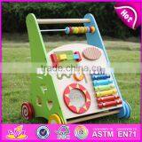 Оптовая продажа лучших по дизайну многофункциональных деревянных детских ходунков для детей W08J001 thumbnail-2