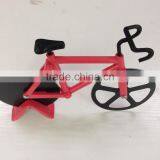 2017 New Stainless Steel With Non-stick Coating Bike Pizza Cutter Pizza Slicer Bicycle Pizza Knife Pizza Wheel thumbnail-4