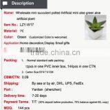 Wholesale Mini Succulent Potted Artificial Mini Aloe Green Aloe Artificial Plant thumbnail-2