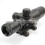 New Compact 2.5-10X32 Riflescope Red Green Mil-Dot Reticle With Side Attached Red Laser Sight Scope Combo (FDA Certified) thumbnail-6