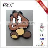 2D Custom Shaped Colourful Soft Pvc Keychain Silicone Key Rings thumbnail-4