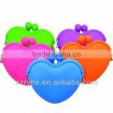 Sweat Heart Shape Silicone Coin Purse With Metal Clasp thumbnail-1