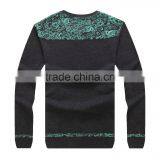 Raidy Boer Men's Wool Sweater Wiht V Neck Fashion Print Knitwear thumbnail-2