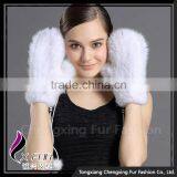 CX-A-35E Fashion Women Winter Lovely Dress Girl Gloves Knitted Mink Fur Glove thumbnail-3