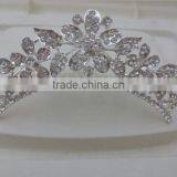 Hot Sale Alloy Tiara Top Rhinestone Crown Hair Jewelry for Girl Wedding Jewelry thumbnail-6