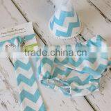 Baby Infant Cute 3PCS Bloomers Sets Short With Tie And Hat Baby Clothes thumbnail-4