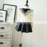 1-7 Years Wholesale 2017 New Fashion Autumn Girls Knitted Sweater Ruffles Soft Girls Pullover Sweaters thumbnail-3