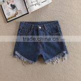 Summer Fashion Irregular Females Washable and Loose Cowboy Shorts Hot Shorts With Macrame thumbnail-3