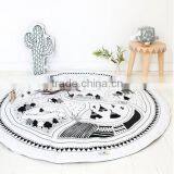 S65594A Baby Boys Girls 100% Cotton White Cute Cartoon Print Blanket thumbnail-2