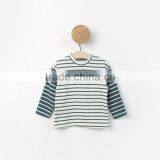 S17603A Autumn Girls Striped T-shirt Children's Long Sleeve Tshirt thumbnail-5