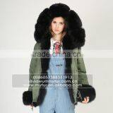 Myfur Luxury Fox Body Fur Trimmed Ladies Parka Jackets Wholesale thumbnail-1