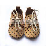 Suede Moccasins Tie Baby Shoes Camp Leather Baby Shoes thumbnail-3