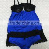 Lady and Girls Lingeries Bra Set Fancy Camisole Panty Set thumbnail-3