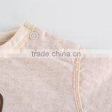 Factory Price Organic Cotton Baby Girls' Organic Short Sleeve Romper Organic Baby Clothes thumbnail-3