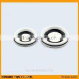 Classic White Black Line 2 Holes Resinic Buttons for Coat thumbnail-3
