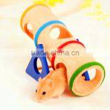 Best Promotion Modern Design Natural Wooden Colorful Seesaw Cage House Hide Toy Hamster Seesaw For Hamster thumbnail-2