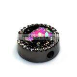 Latest Design Beads Necklace Rondelle cz Pave Beads thumbnail-5