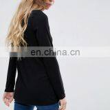 OEM Factory Small Quantity Custom Blank t Shirt Square Veck Long Sleeve t Shirt thumbnail-2