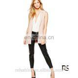 Fashion Office Casual Pink Sleeveless Winter Jacket for Women thumbnail-1