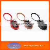 Round OVAL Foldable Hair Brush Mirror