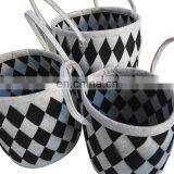 Foldable Knitted Felt Storage Laundry Baskets thumbnail-6