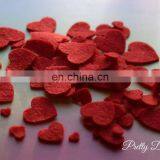 Curved Hearts Made From Red Felt, Mixed Size Packs, Valentine Craft Supply thumbnail-6