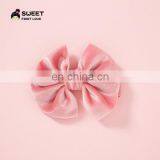 New Children's Hair Accessories Soft Velvet Baby Hairpin 21 Color Fan-shaped Bow Princess Hairpin thumbnail-3