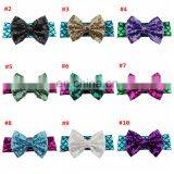 5 дюймовая головная лента с последовями в стиле русалки для девочек, блестящий завиток для волос для младенцев, головной убор для танцевальных вечеринок, 10 цветов thumbnail-3