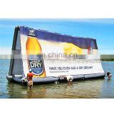 Giant Waterproof Inflatable Advertising Board Water Billboard With Banner on Sale