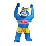 Hot Sale Outdoor Advertising Cartoon Custom Made Inflatable Gorilla Character With Promotional Banner