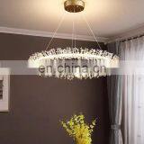 Современная светодиодная кристальная подвесная лампа, романтический круглый люстра thumbnail-3