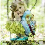 2014 New Design Lace Ruffle Pants Girls Jeans Ruffle Childrens Boutique Clothing thumbnail-4