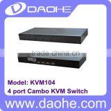 Daohe 4 Port Combo KVM Switch