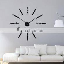 K&B Hot Factory Fashion High Quality Modern EVA+Acrylic Diy Digital Wall Clock thumbnail-2