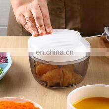 Quick Home Mini Grade Plastic Masher Fruit Blender Manual Vegetable Garlic Food Processor Chopper thumbnail-1