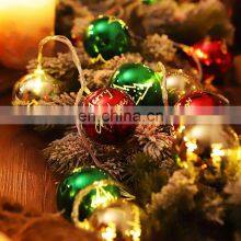 New Style Tree Waterproof Red Ball Smart House Decorations Star Christmas Outdoor LED Lights