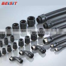 CE ROHS Reach Certificate High Quality Metric Elbow PVC Flexible Conduit Fittings With Metal External Thread thumbnail-1