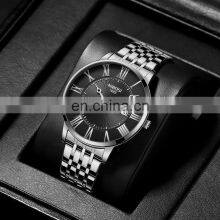 Wholesale Quartz Watch Price Cheap Water Proof Slim Simple Big Face Dress Hand Watch for Men thumbnail-2