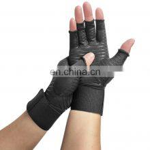 Wrist Strap Copper Infused Arthritis Gloves Fingerless Copper Compression Arthritis Gloves For Relieve Pain thumbnail-3