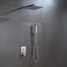 Concealed Fixed Square Shower Head Ultra Thin Showerhead With Shower Arm Mixer Hanheld Shower Head thumbnail-1