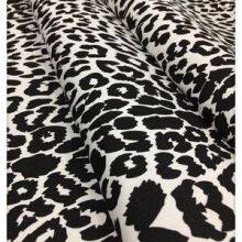 10oz Ready Made Leopard Print Washed Denim Fabric Jean Short Bags Dresses Upholstery Cloth 150cm Width W719 thumbnail-4